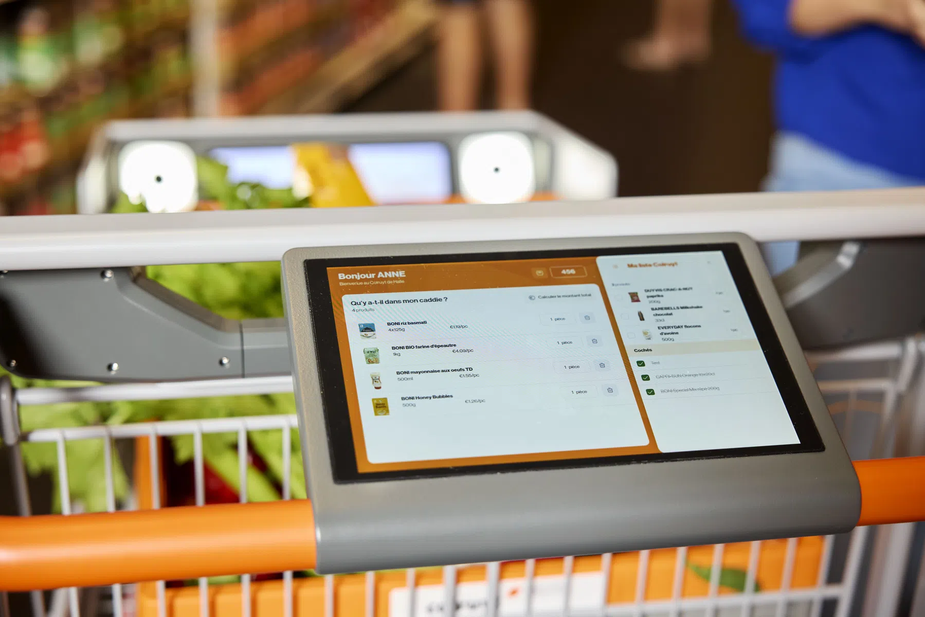 Belgische supermarkt neemt zelfscannend winkelwagentje met AI in gebruik